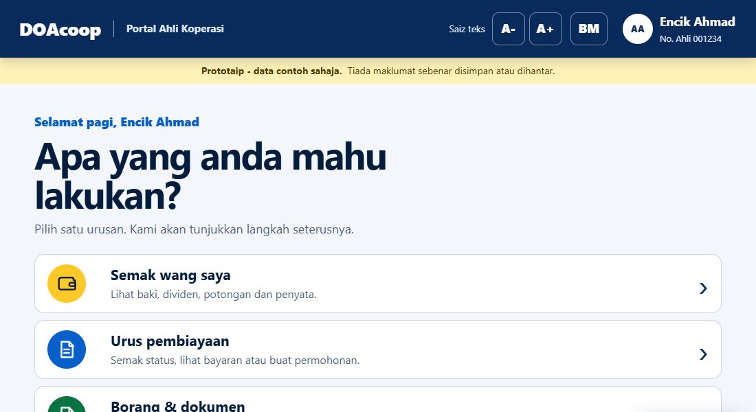 Koperasi project preview